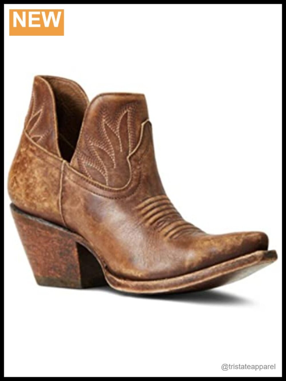 Women's Hazel Western Boot Full-Grain Leather Slip-On Mid-Calf
